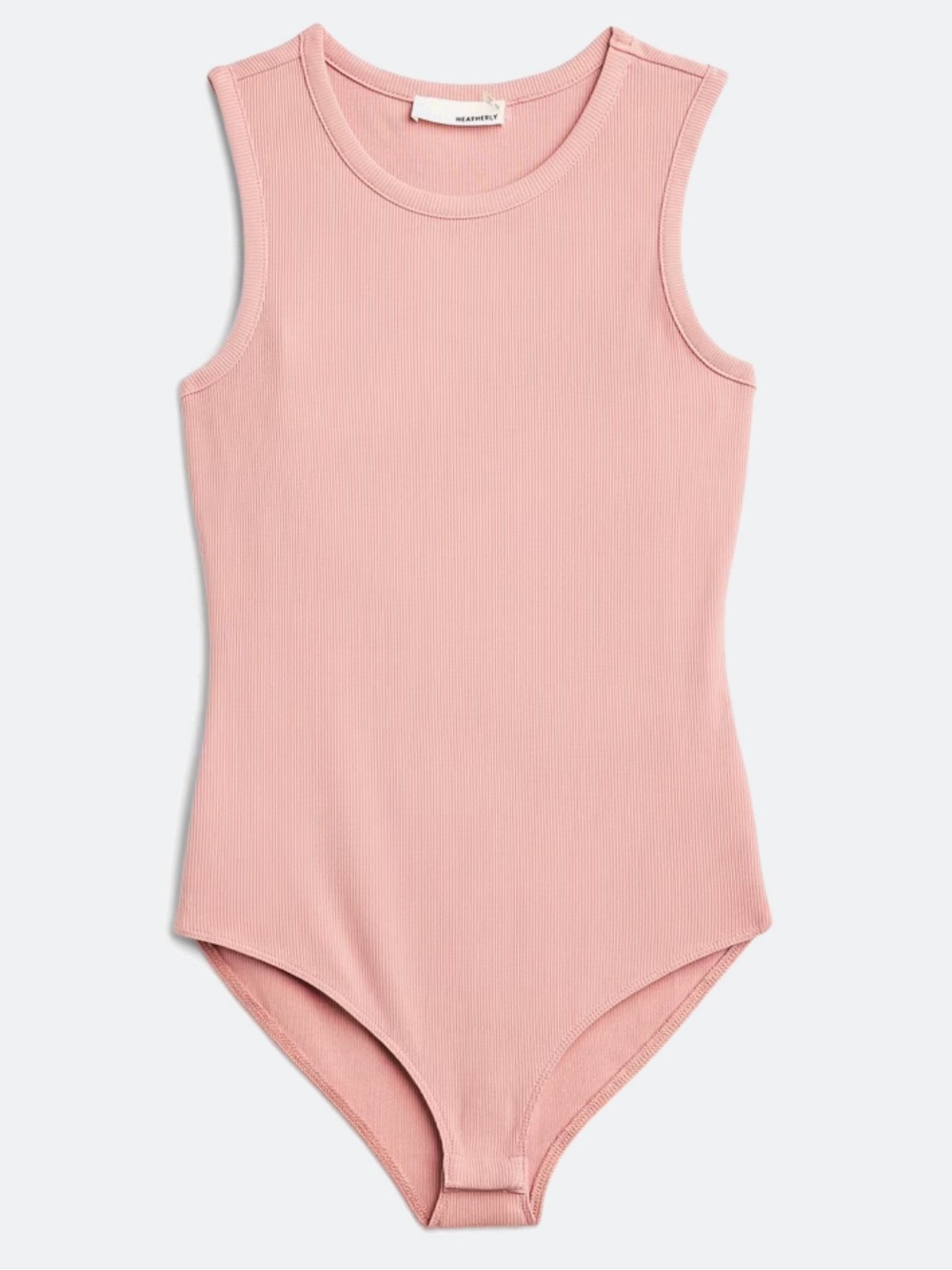 Kaileigh Pink Ribbed Chana Knit Bodysuit